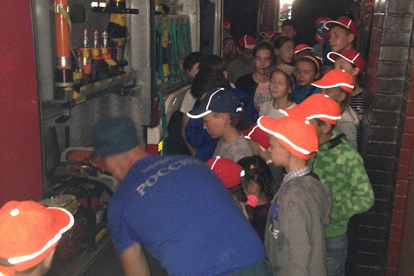 Сегодня мы были пожарными