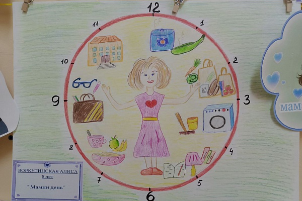 Конкурс рисунков "Один день из жизни моей мамы"