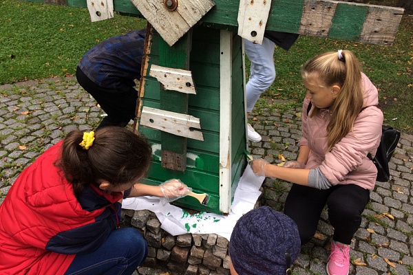 Новая жизнь старой мельницы в сквере «Росийско-голландской дружбы».