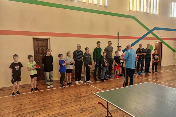 Турнир по настольному теннису среди семейных команд, посвященный Дню защитника Отечества